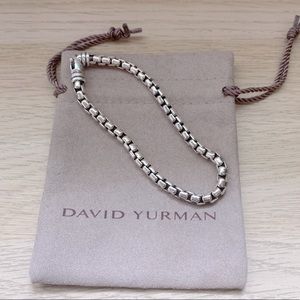 David Yurman Box Chain Bracelet 5mm Silver